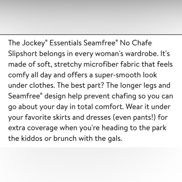 💜Bundle of 2 Pack Jockey° Essentials Seamfree® No Chafe Slipshort - Picture 9 of 14